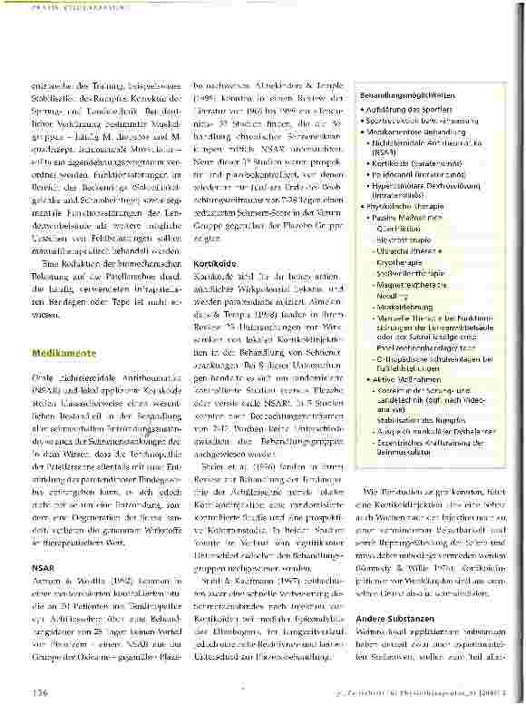 Vorschauseite 2: Die Tendinopathie der Patellarsehne Konservative Therapiemöglichkeiten - Teil 2