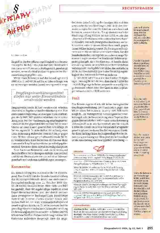 Vorschauseite 3: Keine zwangsweise Depotspritze