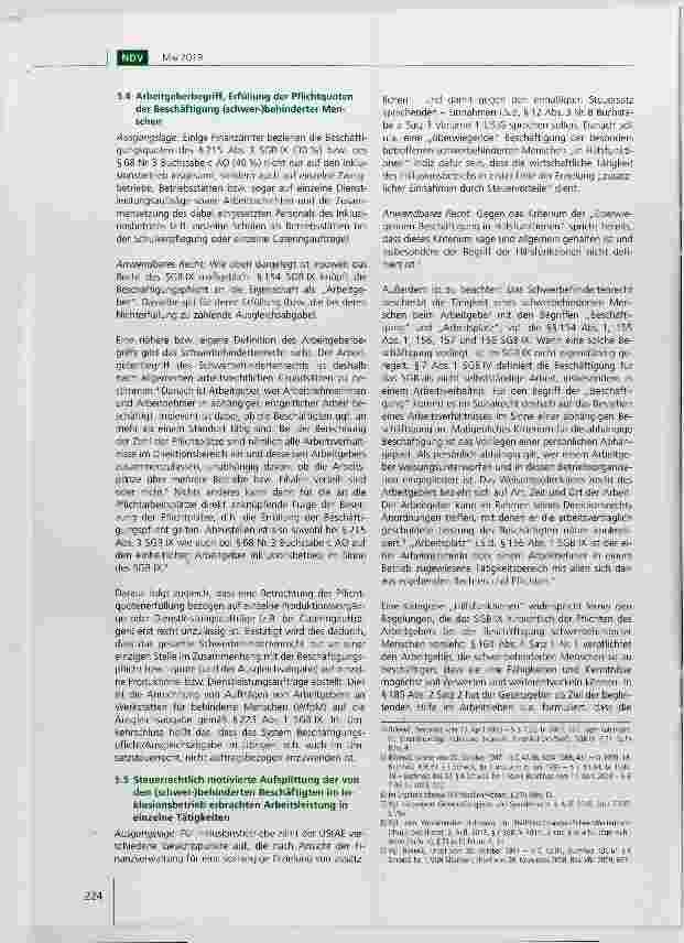 Vorschauseite 2: Der ermäßigte Umsatzsteuersatz für Inklusionsbetriebe im Sinne des SGB IX - sozialrechtliche Aspekte Teil 2