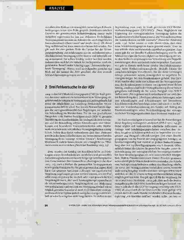 Vorschauseite 2: Aus Erfahrungen lernen: Versorgungsgestaltung braucht ein stimmiges Konzept