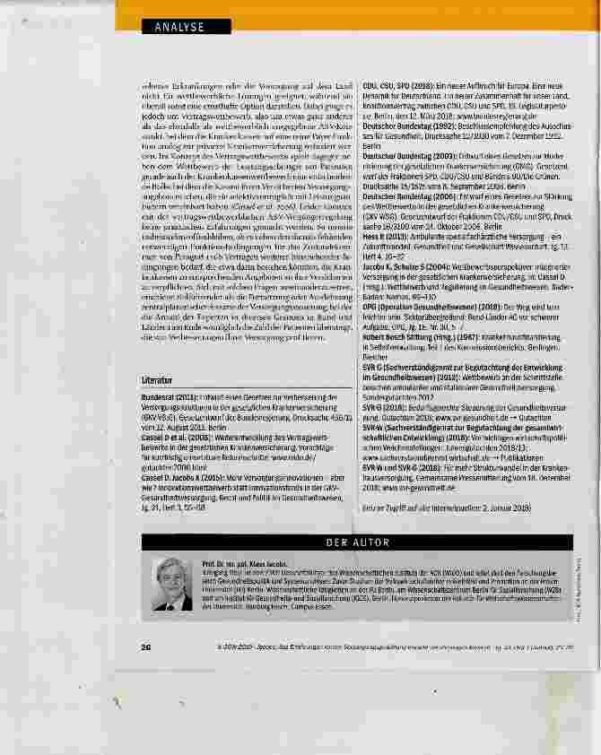 Vorschauseite 4: Aus Erfahrungen lernen: Versorgungsgestaltung braucht ein stimmiges Konzept
