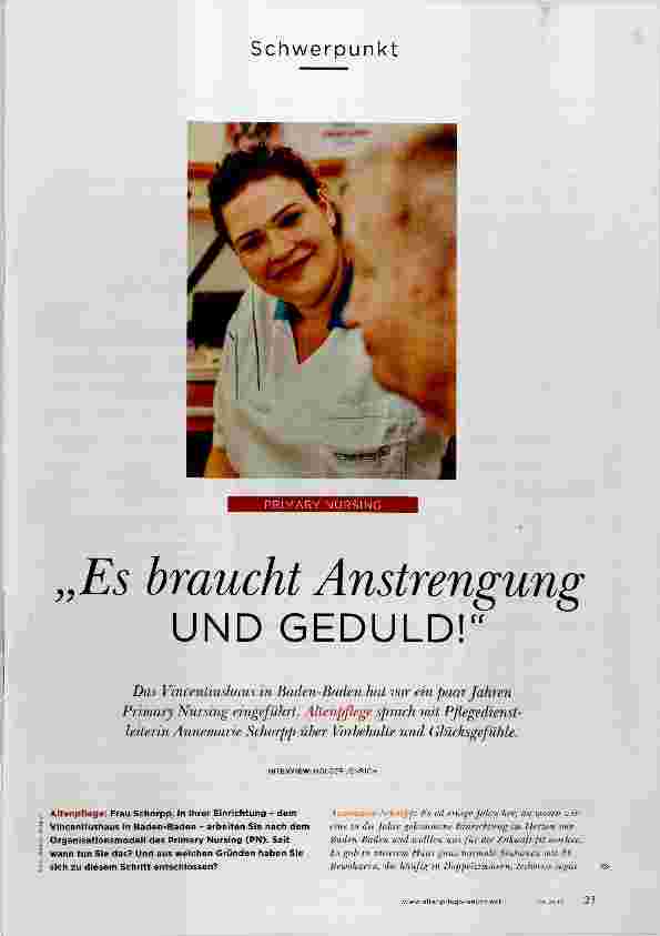 Vorschauseite 1: Es braucht Anstrengung UND GEDULD