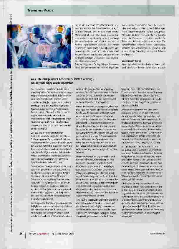 Vorschauseite 2: Darf ich mal Zusehen, wenn Du therapierst?