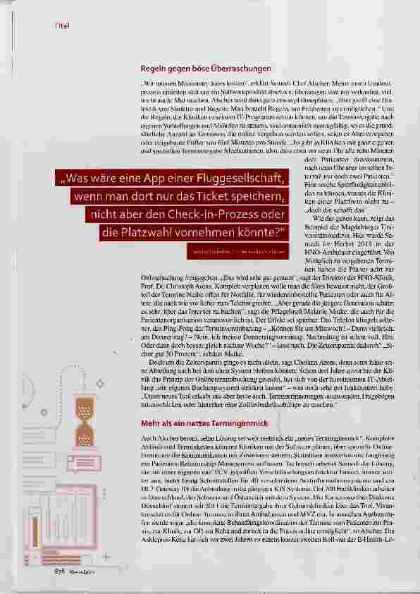 Vorschauseite 2: Online-Terminbuchung Mit der Zeit gehen