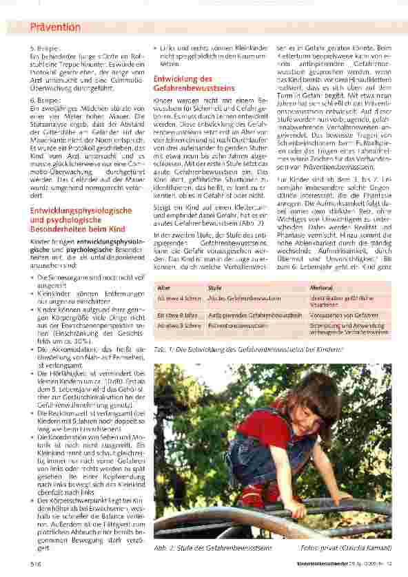 Vorschauseite 3: Expertenstandard Sturzprophylaxe: Bedeutung für die Pädiatrie