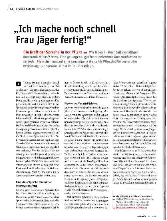 Vorschauseite 1: Ich mache noch schnell Frau Jäger fertig!