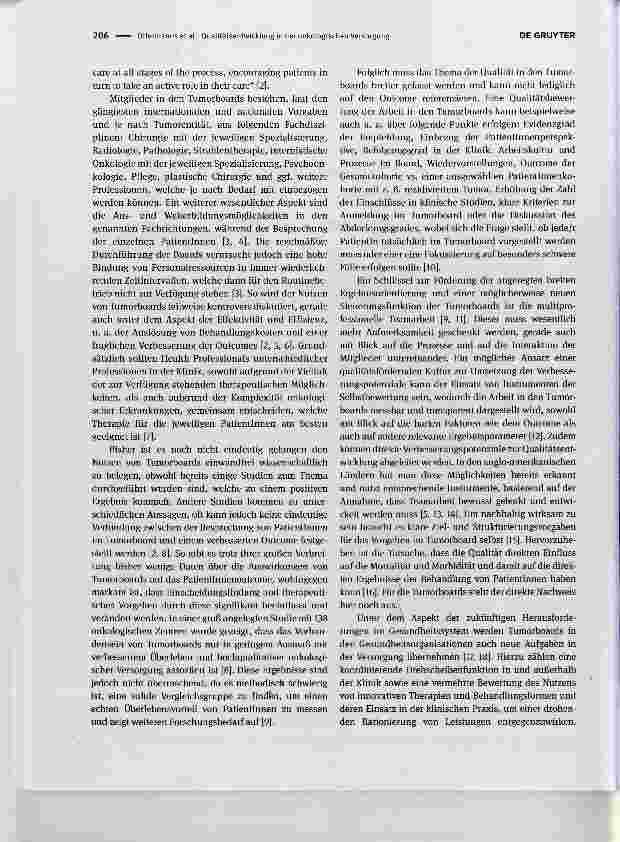 Vorschauseite 2: Qualitätsentwicklung in der onkologischen Versorgung durch multiprofessionelle Teamarbeit am Beispiel von Tumorboards: ein Überblick