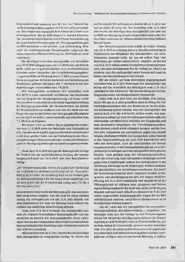 Vorschauseite 2: Verfahren der Benehmensherstellung im kommunalen Bereich