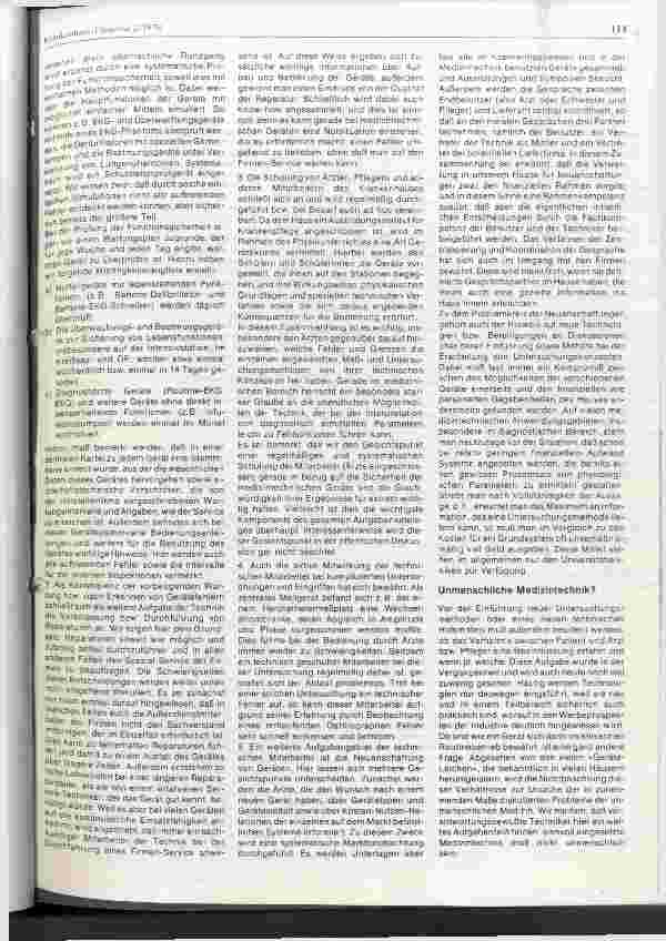 Vorschauseite 2: Technische Sicherheit und Krankenhausorganisation