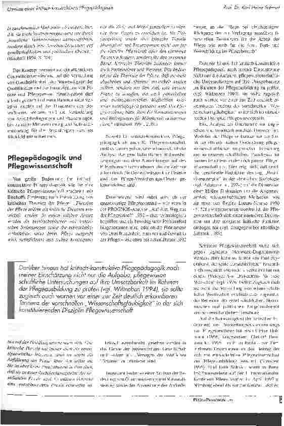 Vorschauseite 4: Umrisse einer kritisch-konstruktiven Pflegepädagogik