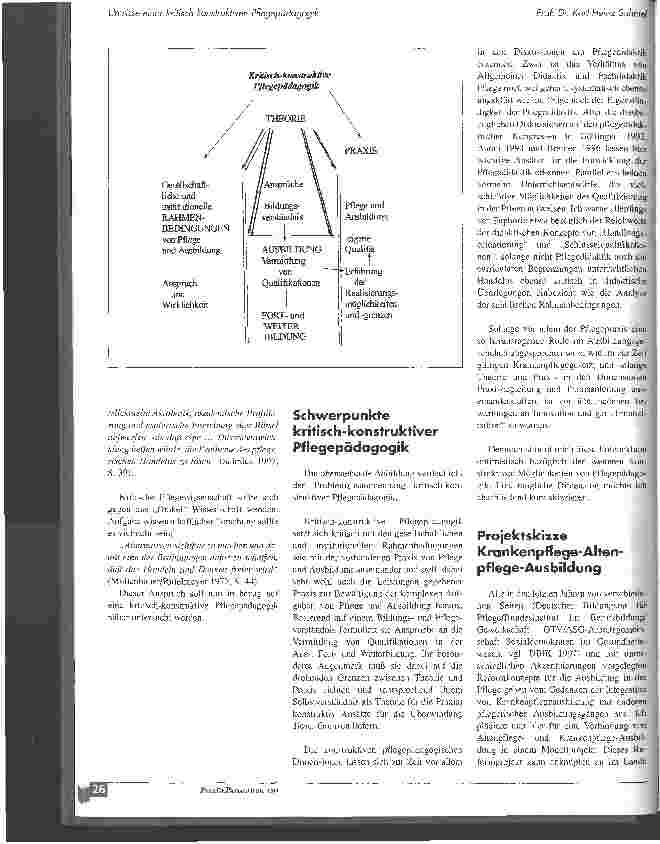 Vorschauseite 5: Umrisse einer kritisch-konstruktiven Pflegepädagogik