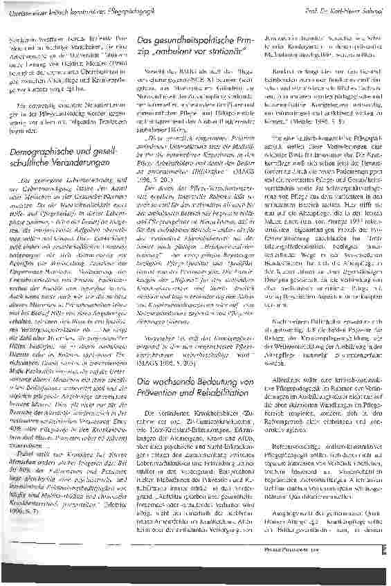 Vorschauseite 6: Umrisse einer kritisch-konstruktiven Pflegepädagogik