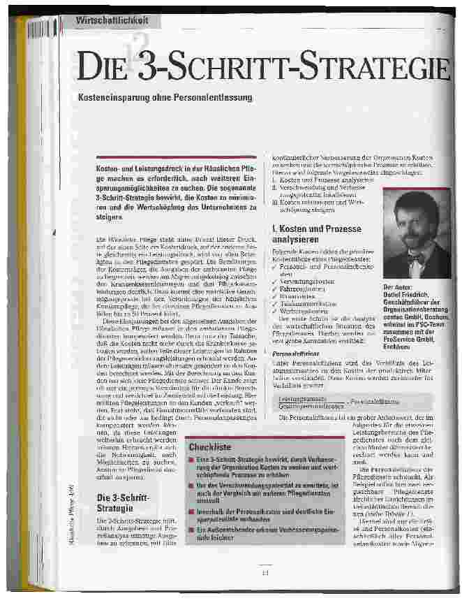 Vorschauseite 1: Kostenentlasung ohne Personalentlassung