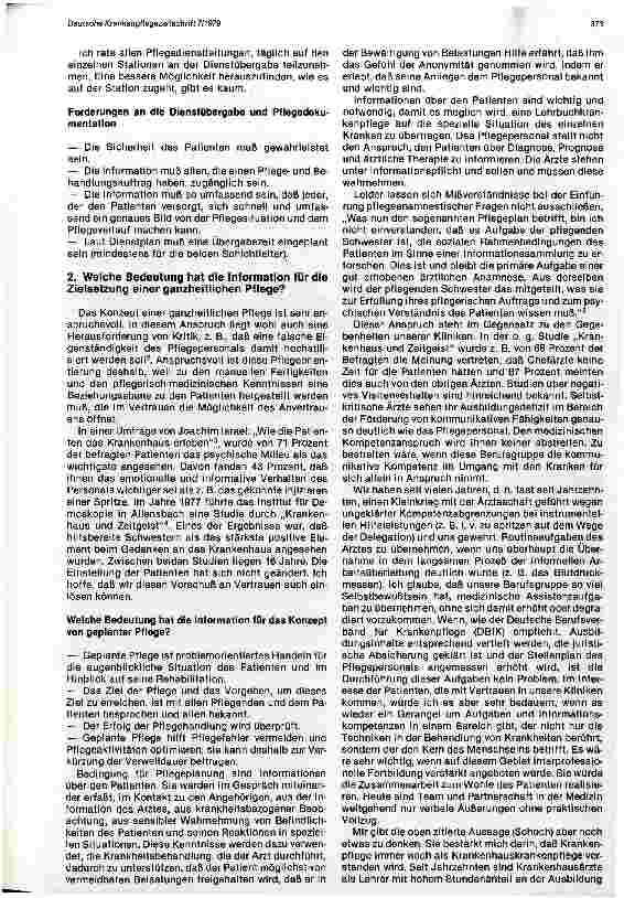Vorschauseite 2: Information im Dienst des Kranken