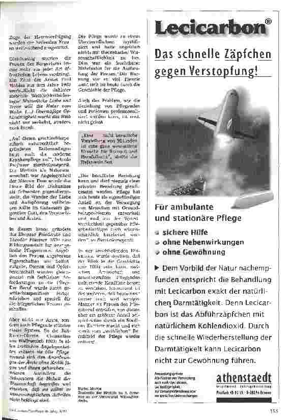 Vorschauseite 2: Pflege - natürlich ein Frauenberuf?