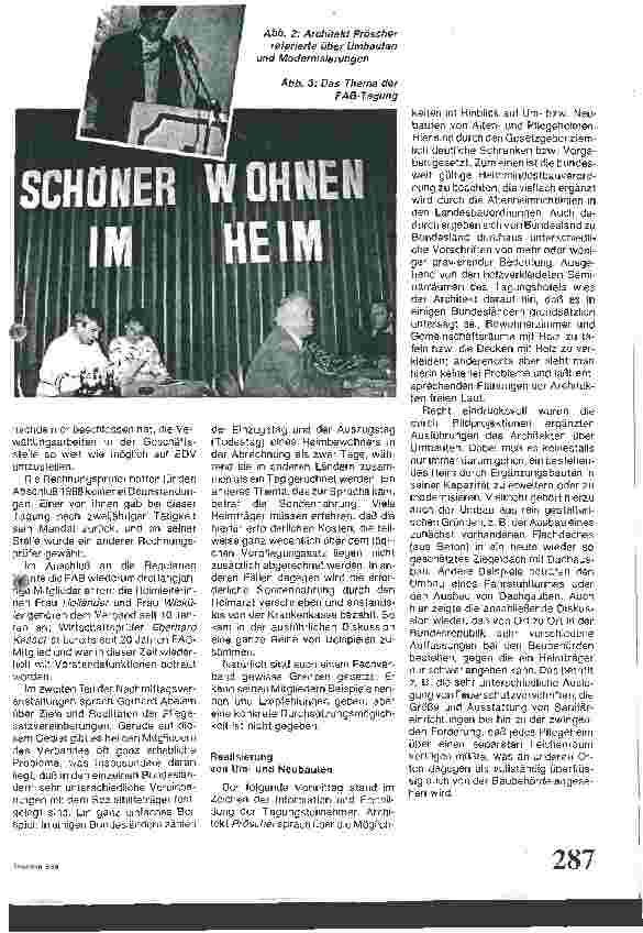 Vorschauseite 2: Neue Wohnformen im Altenund Pflegeheim