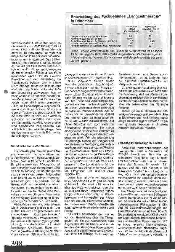 Vorschauseite 2: Altenheime sind ersetzbar: das dänische Beispiel