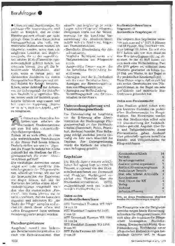 Vorschauseite 2: Pflegewirt/innen in der Praxis