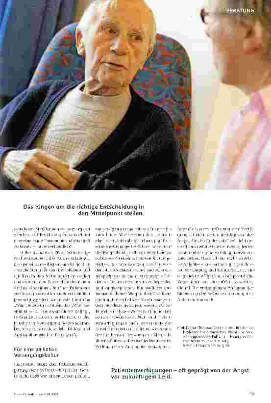 Vorschauseite 2: Zur neuen gesetzlichen Regelung in DeutschlandDie Patientenverfügung