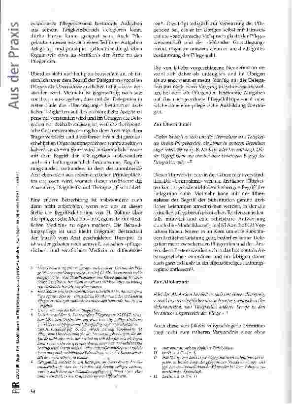 Vorschauseite 2: Die »Modellklausel« im Pflege-Weiterentwicklungsgesetz - zugleich ein »Einfallstor« für wissenschaftliche Untugenden?