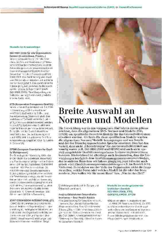 Vorschauseite 1: Breite Auswahl an Normen und Modellen