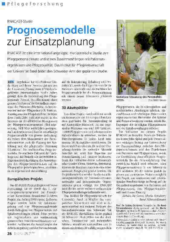 Vorschauseite 1: Prognosemodelle zur Einsatzplanung