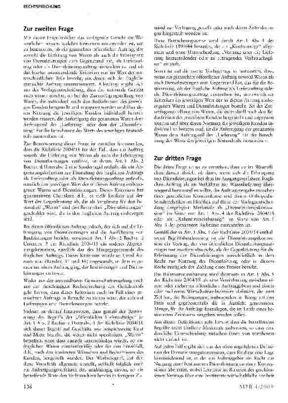 Vorschauseite 6: Vorabentscheidungsverfahren zur Auftraggebereigenschaft der gesetzlichen KrankenkassenArt. i, Art. 21 ff. der Richtlinie 2004/18/EG, §§ 1, 4, SGB V