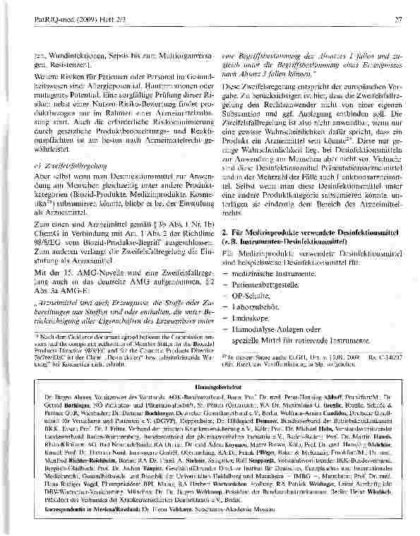 Vorschauseite 5: Die rechtliche Einstufung von Desinfektionsmitteln in Deutschland