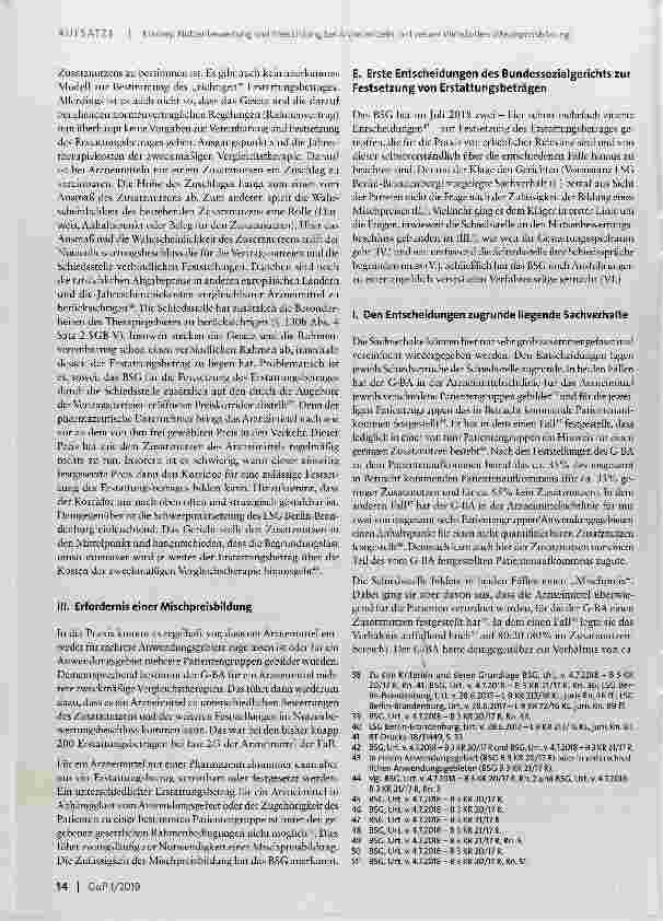 Vorschauseite 6: Nutzenbewertung und Preisbildung bei Arzneimitteln mit neuen Wirkstoffen (Mischpreisbildung)