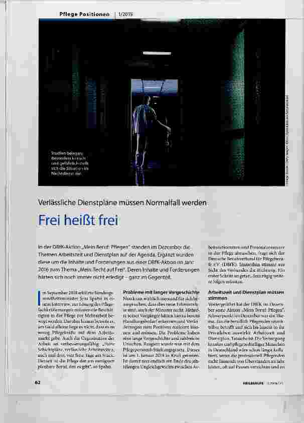 Vorschauseite 1: Frei heißt frei