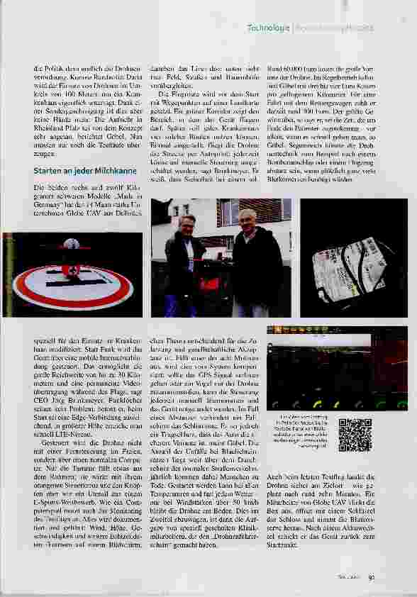 Vorschauseite 2: Die Blutkonserve kommt per Drohne
