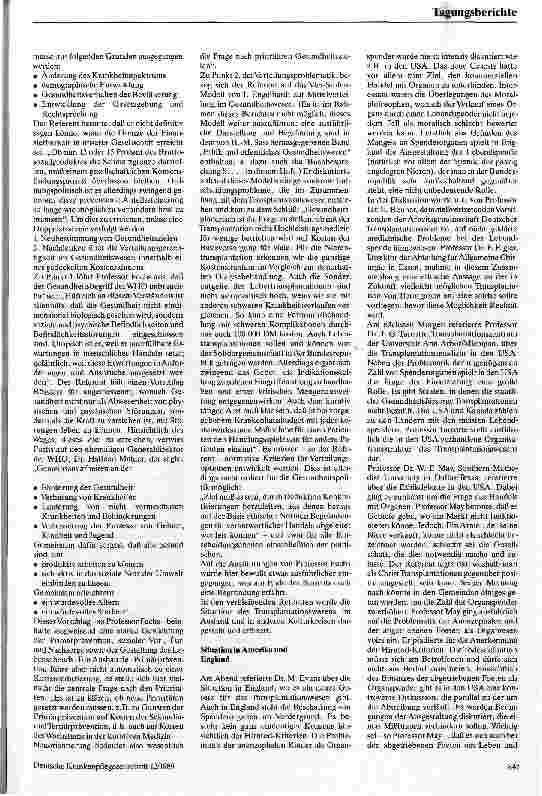 Vorschauseite 2: Organtransplantation - Organersatz - Ethische Herausforderung eines neuen Feldes der Medizin