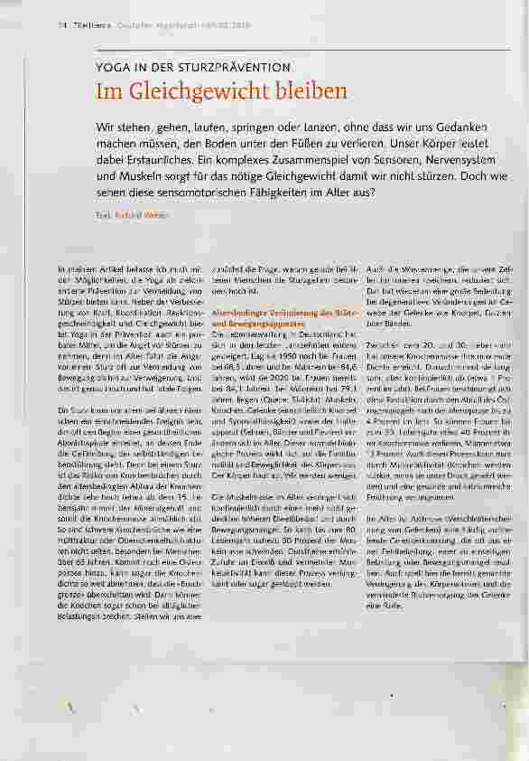 Vorschauseite 1: Im Gleichgewicht bleiben