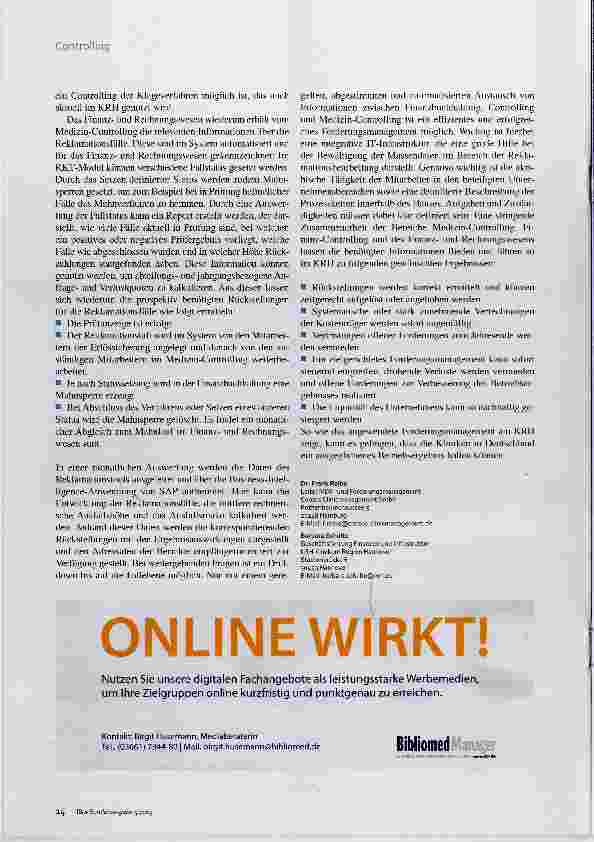 Vorschauseite 3: Integriertes Forderungs-Controlling Ohne Umweg zum Gipfel