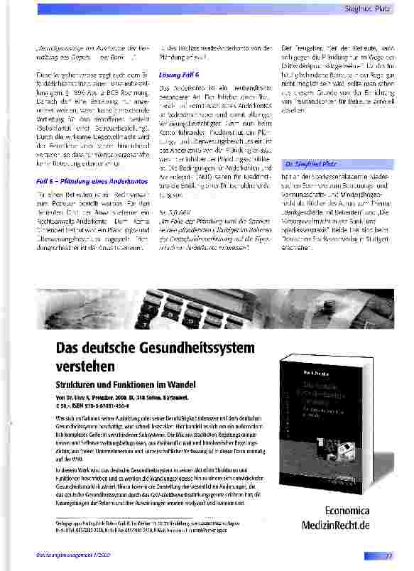 Vorschauseite 4: Probleme bei der Führung von Betreutenkonten