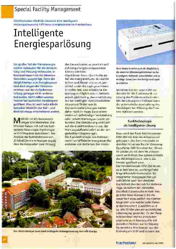 Vorschauseite 1: Intelligente Energiesparlösung