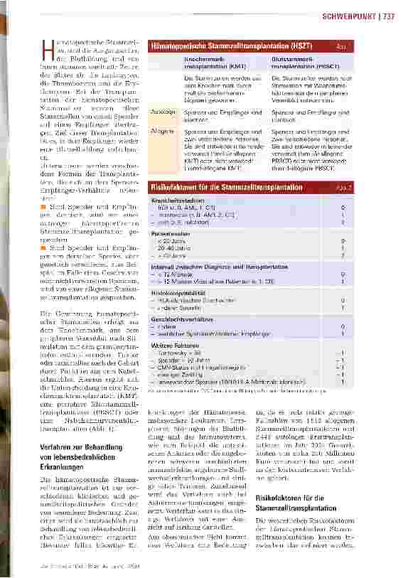 Vorschauseite 2: Lebensrettende Stammzellen