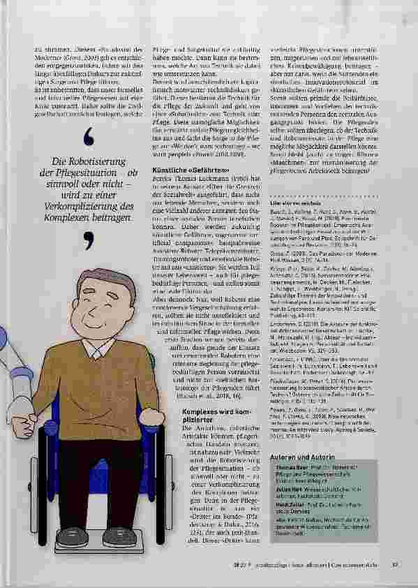Vorschauseite 2: Eine kritische Position zur Robotisierung von Pflegesituationen (Un) mögliche Möglichkeiten