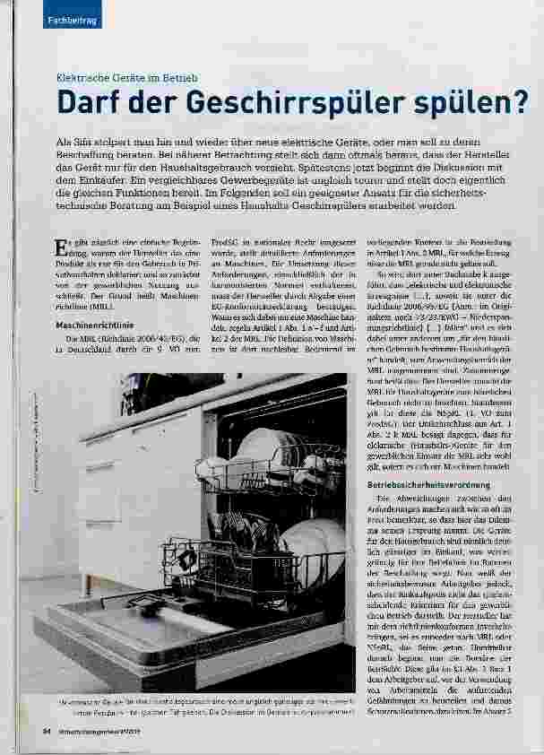 Vorschauseite 1: Darf der Geschirrspüler spülen?
