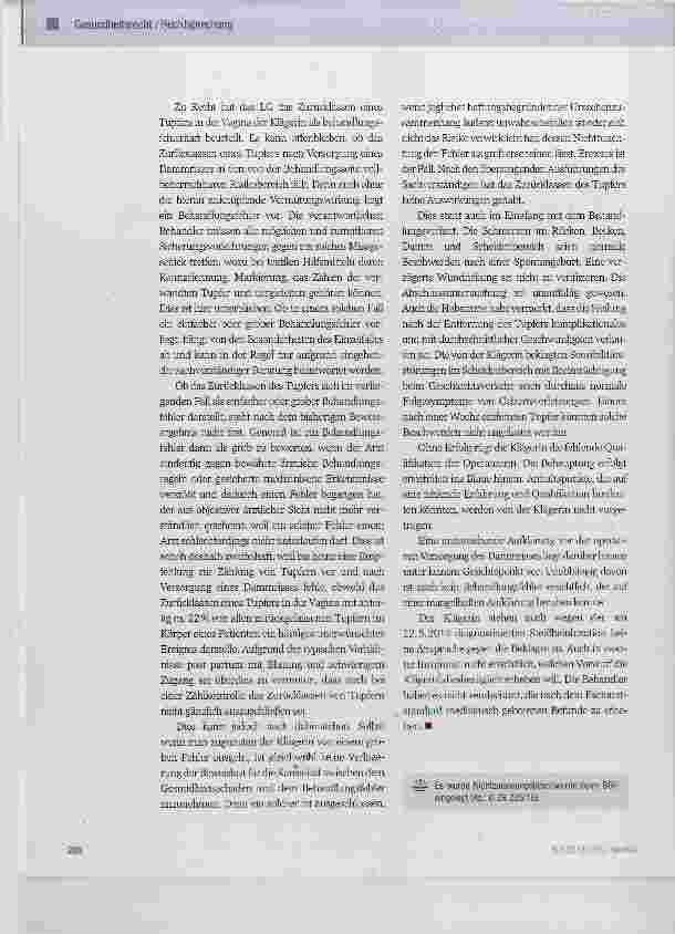 Vorschauseite 2: Zurücklassen eines Tupfers in der Vagina
