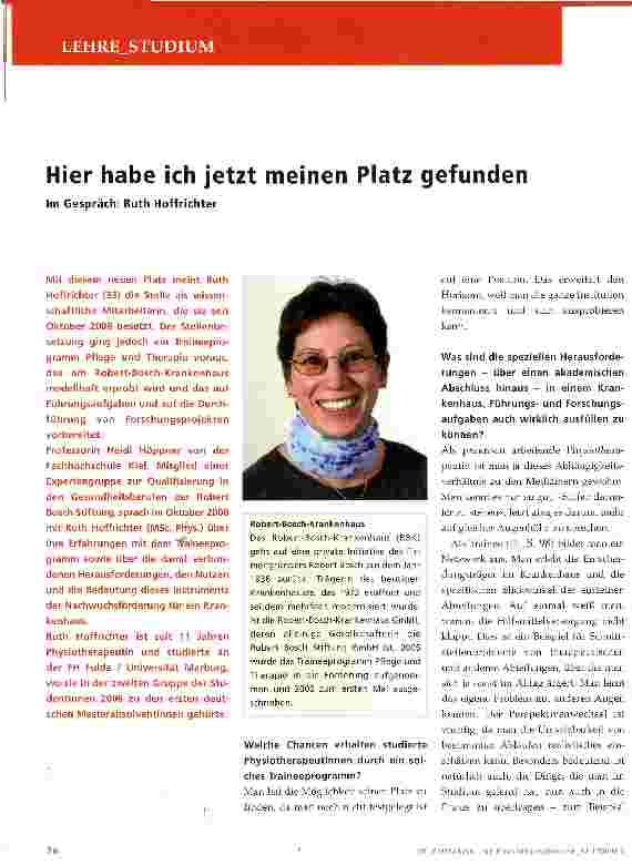 Vorschauseite 1: Hier habe ich jetzt meinen Platz gefunden