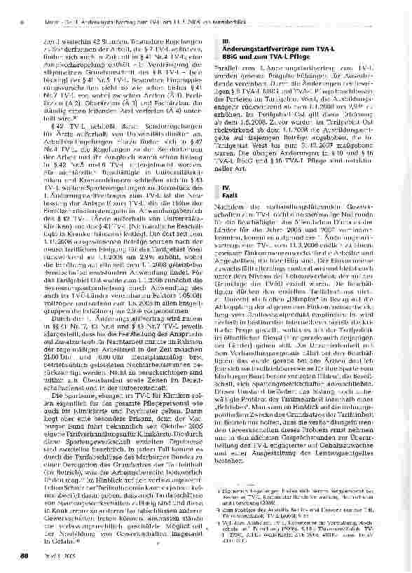 Vorschauseite 5: Der 1. Änderungstarifvertrag zum TV-L vom 13.3.2008: ein Kurzüberblick, auch in Bezug auf parallele Änderungen des TVA-L BBiG/TVA-L-Pflege