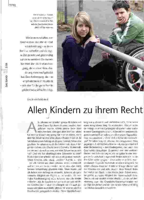 Vorschauseite 1: Allen Kindern zu ihrem Recht verhelfen