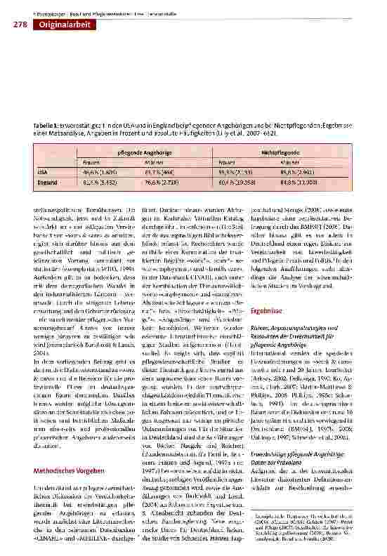 Vorschauseite 2: «work & care» - Erwerbstätigkeit und Pflege vereinbaren: Literaturstudie zu Herausforderungen für pflegende Angehörige, Betriebe und professionelle Pflege