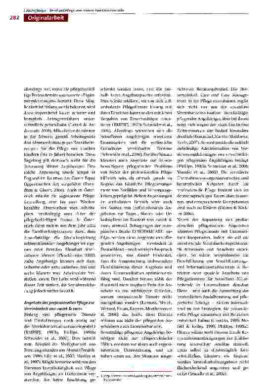 Vorschauseite 6: «work & care» - Erwerbstätigkeit und Pflege vereinbaren: Literaturstudie zu Herausforderungen für pflegende Angehörige, Betriebe und professionelle Pflege