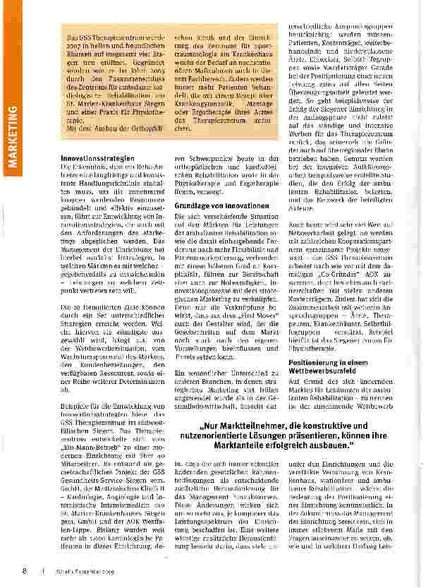 Vorschauseite 2: Zur Innovationsstrategie gehört das Marketing