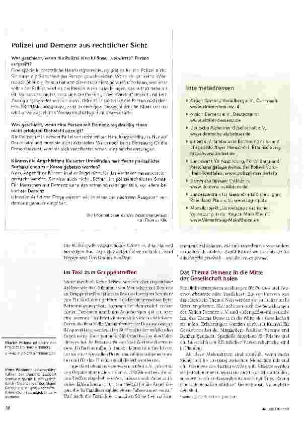 Vorschauseite 4: Polizei und Notdienste: Sicherheit für Helfer