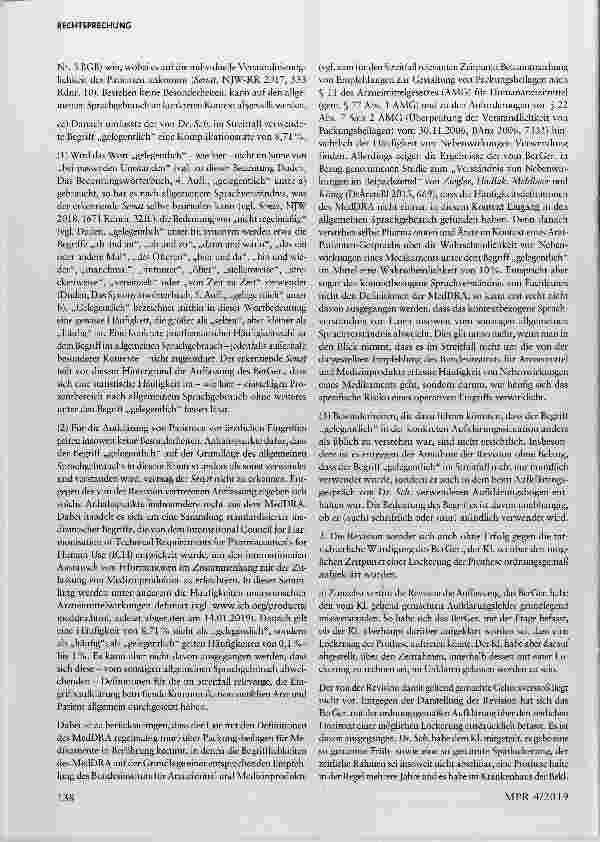 Vorschauseite 3: Wahrscheinlichkeitsangaben im Rahmen ärztlicher Aufklärung
