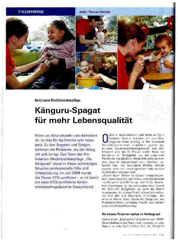 Vorschauseite 1: Känguru-Spagat für mehr Lebensqualität
