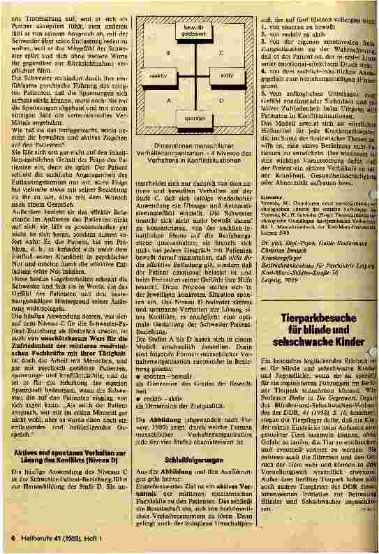 Vorschauseite 2: Entschärfung von Konfliktsituationen in der Schwester-Patient- -Beziehung